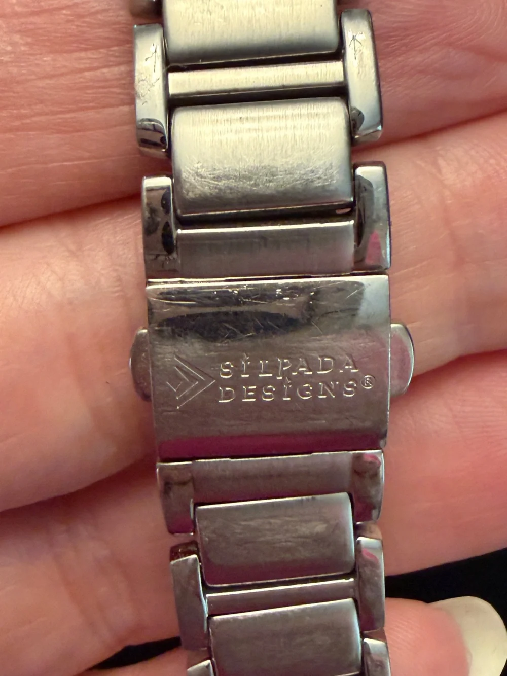 Silpada T1794 Vintage Stainless Steel Watch Silver Tone 2009 Retired